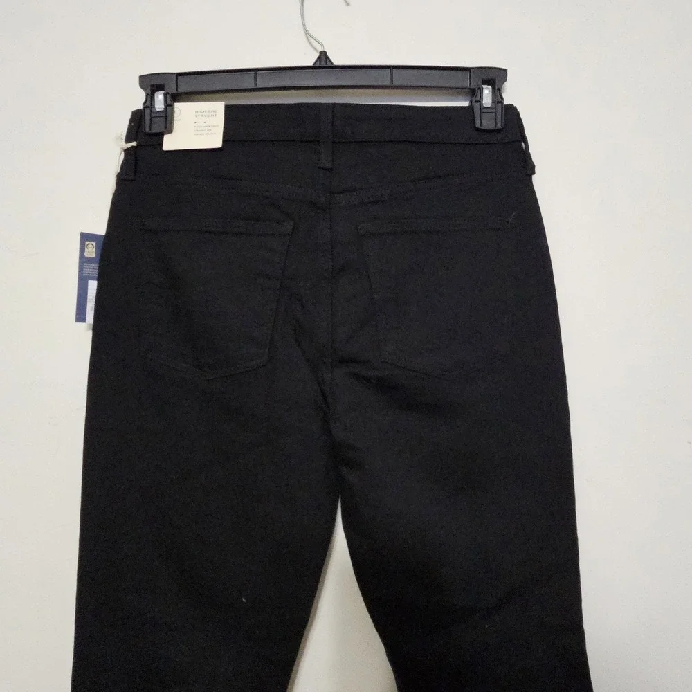Universal Thread Women's Jeans Size 6 Black High Rise Straight Stretch‎ 444226